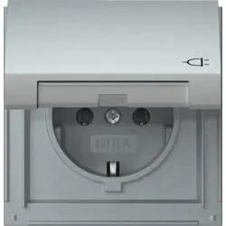 Gira Steckdose KD TX-44 Aluminium 445465