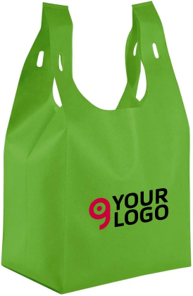 Shopper maxi TNT colorata con manici forati Personalizzate o neutre