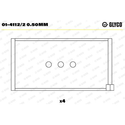 GLYCO Pleuellager 0141122050mm