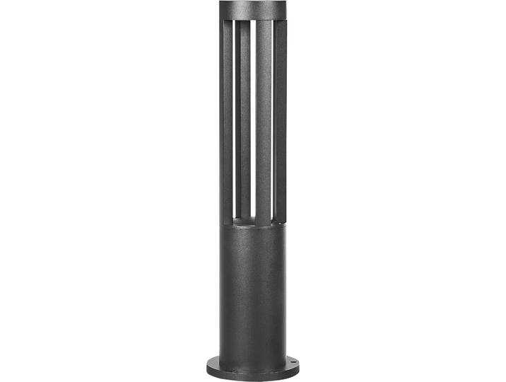 BELIANI LED-Pollerleuchte Schwarz Aluminium 60 cm Hoch Modern mit Montageplatte Outdoor Garten Terrasse Einfahrt Beleuchtung Außenlampe Wegeleuchte