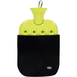 Fashy Wärmflasche mit Neoprenbezug grün-schwarz - STK
