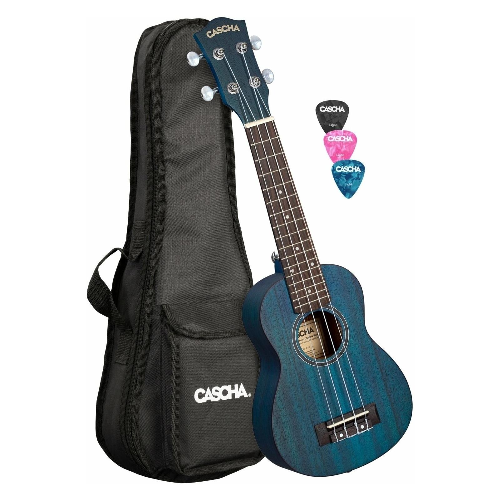 Cascha Premium Mahagoni Linkshänder Sopran-Ukulele Set (Sopran, Soprano) (52296244)