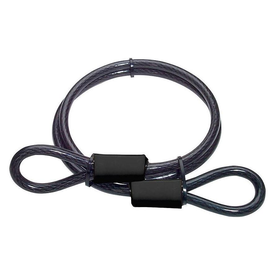 Master Lock Schlaufenkabel Stahl geflochten mit Vinylüberzug black Länge 180cm Ø 10mm 78 (180 cm) (78EURD)