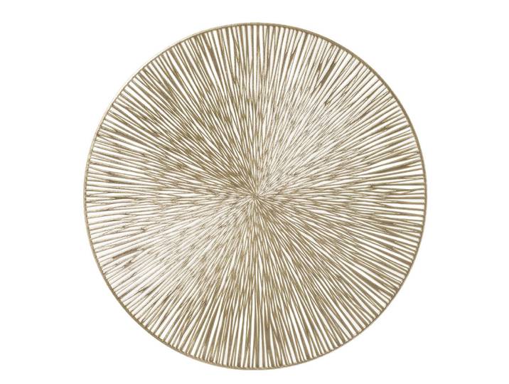 Napperon en matière plastique rond 38 x 0 x 38cm Doré/Doré