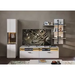 Wohnconcept Wohnwand COMO Dekor Braun Sahara