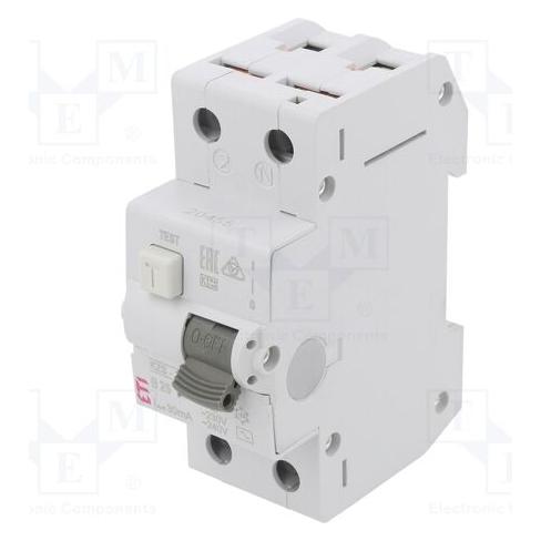 Eti Polam Fehlerstrom-Schutzschalter KZS-2M 2P 25A B 0,03A Typ AC - 002173106 (002173106)