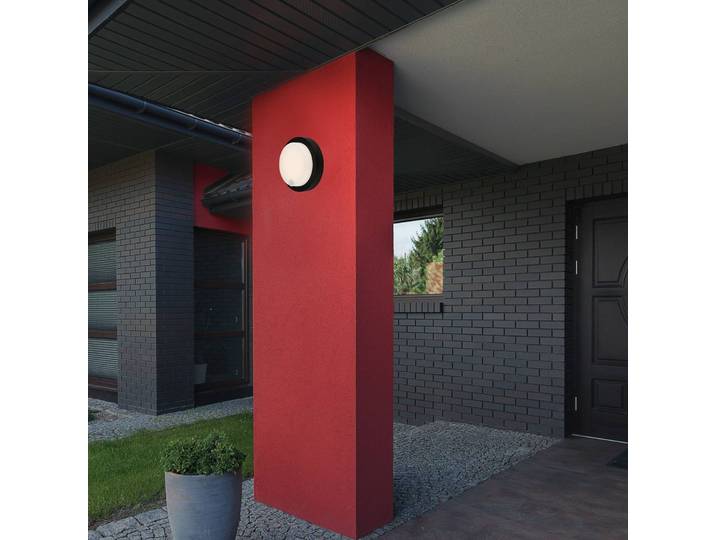 Briloner LED-Akku-Außenwandleuchte 3765015, Sensor, schwarz 3765015, schwarz, Kunststoff