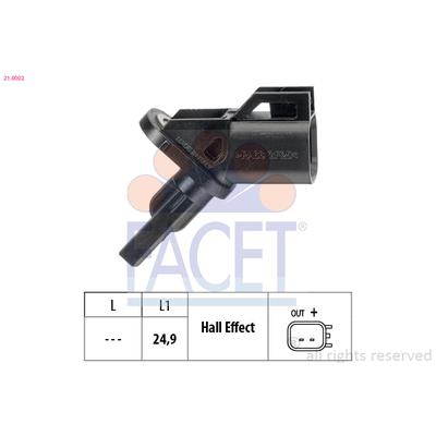 FACET Sensor, Raddrehzahl 210002 für Ford