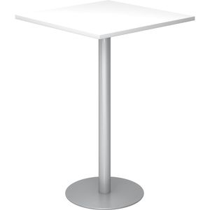 Hammerbacher Stehtisch STH88, weiß, Maße 80 x 111,6 x 80cm