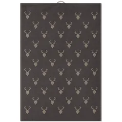 Ross 3er Pack Baumwoll-Geschirrtücher Hirsch Geschirrtuch 50x70 cm Hirsch Allover 3er Pack - grau;beige