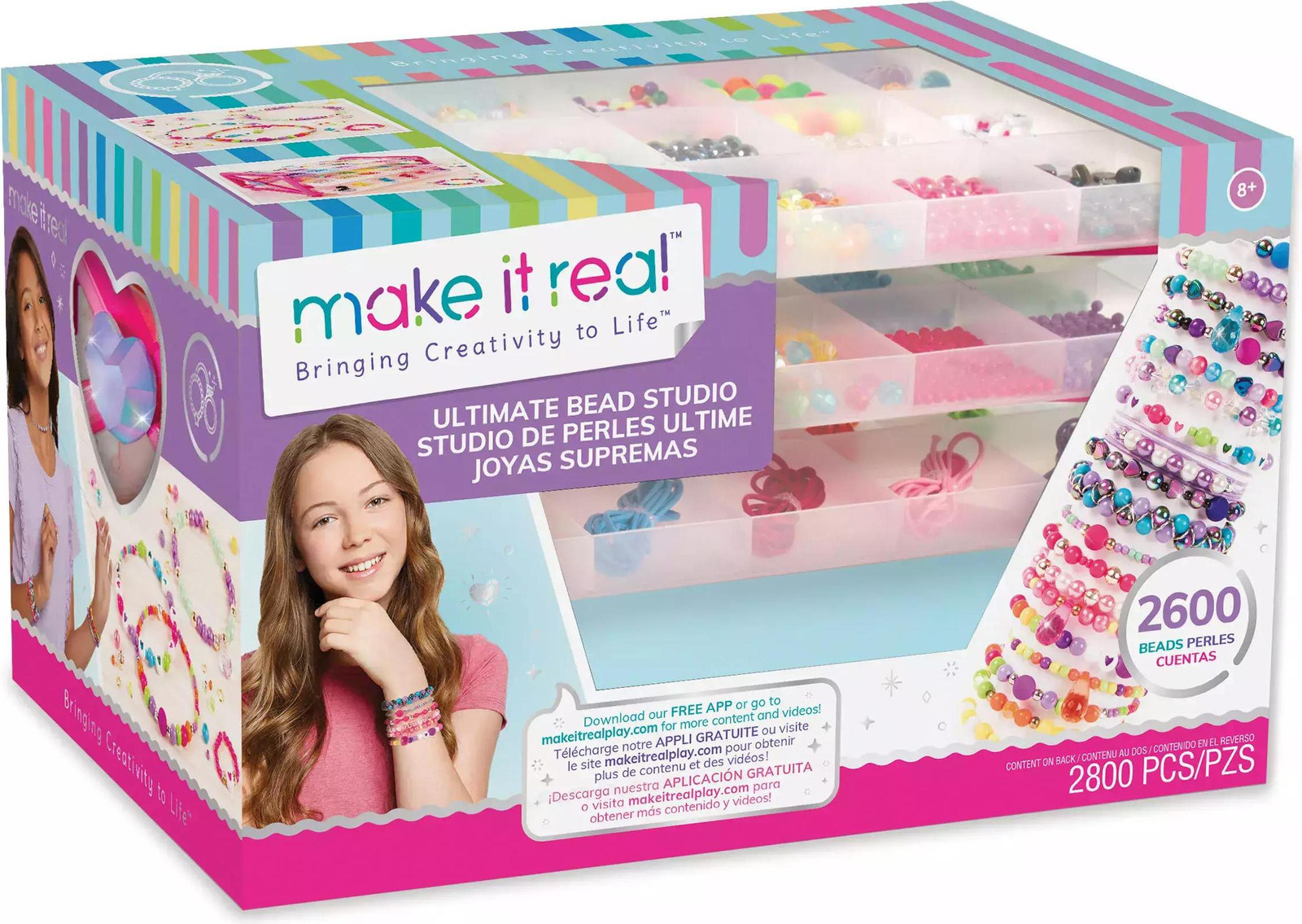 Make it Real MR1701 kralenset voor kinderen, multicolor