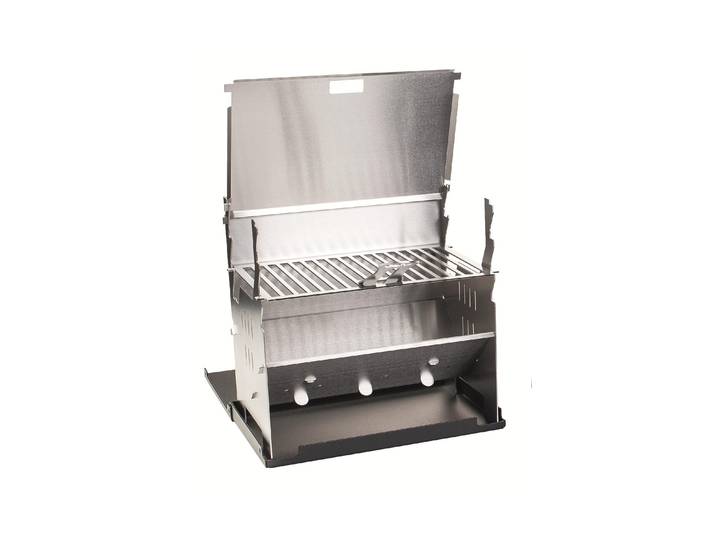 Holzkohlegrill FENNEK GRILL FENNEK Grill , silber (silberfarben), B:28,4cm H:27,7cm T:19,3cm, Grills, Holzkohlegrill