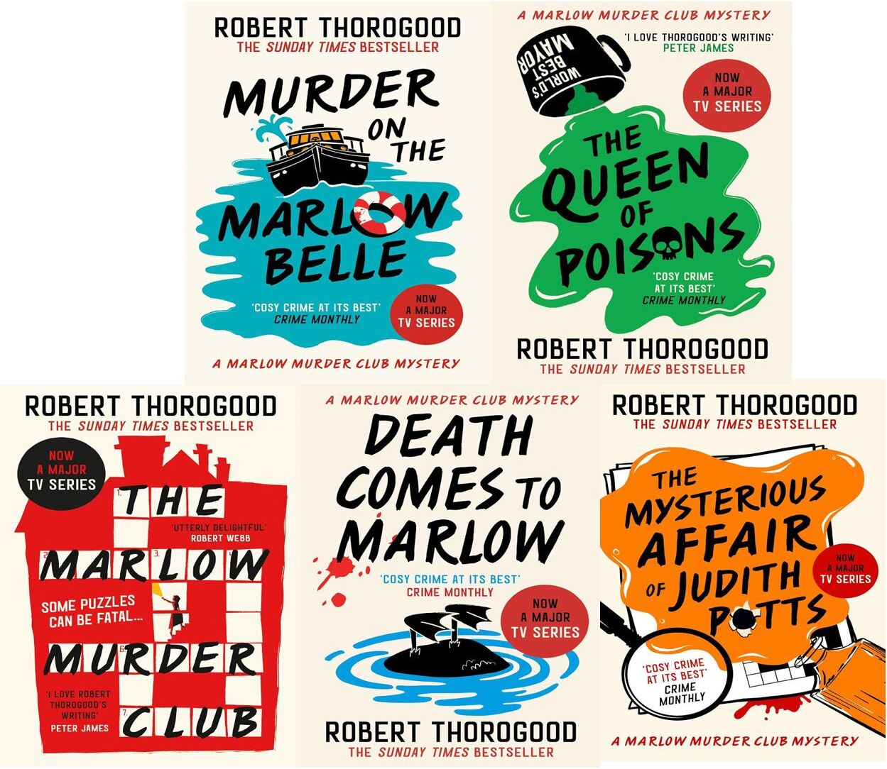 Hachette UK Ltd The Marlow Murder Club Mysteries Series By Robert Thorogood 5 Books Collection Set