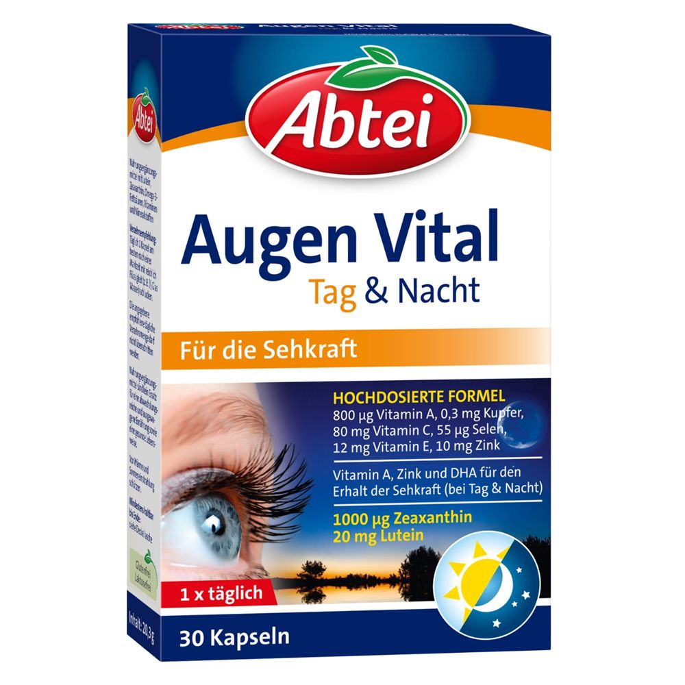 Abtei Augen Vital Tag & Nacht Kapseln 30 St