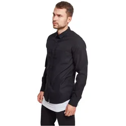 Urban Classics Herren Freizeithemd CHECKED FLANELL - Regular Fit - 00044 blk/red - M