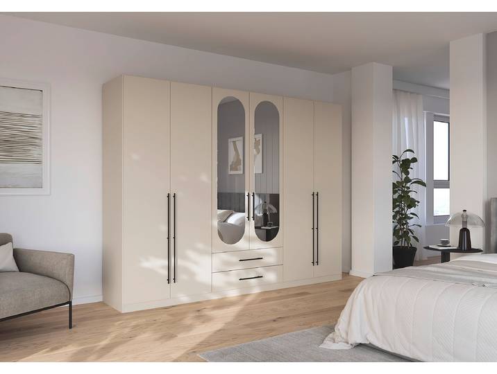 Drehtürenschrank Velora 271cm Beige/Kaschmir