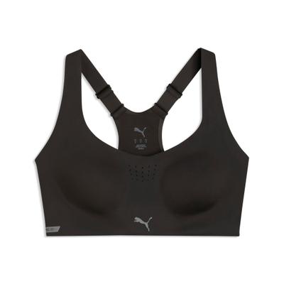 Sport-BH PUMA "PWRMODE BRA - HIGH", Damen, Gr. M, N-Gr, schwarz (puma schwarz), Interlock, Obermaterial: 71% Polyester, 29% Elasthan, schmal, BHs Sport-BH, schmale Passform, für Fitness-Training, sportlicher Stil