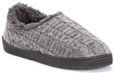 MUK LUKS John Slippers - Mens S Sizes 7-8.5 Grey Slipper Medium