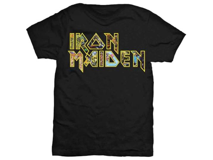 T-Shirt # M Black Unisex # Eddie Logo