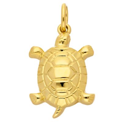 Kettenanhänger ADELIA´S "585 Gold Anhänger Schildkröte", gold, Schmuckanhänger, Damen, Gold, Kettenanhänger, Goldschmuck für Damen