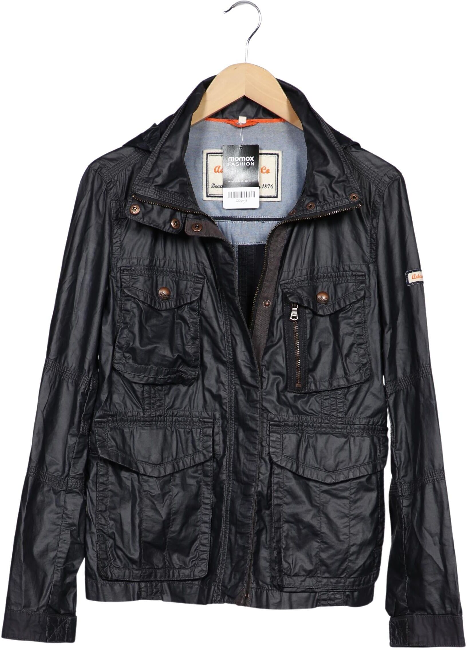 Adenauer & Co Damen Jacke, Schwarz, Gr. M, Synthetik / Baumwolle - Second Hand