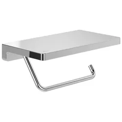 Villeroy & Boch Toilettenpapierhalter mit Ablage Elements - Striking 200x110x79mm Chrom TVA15202300061