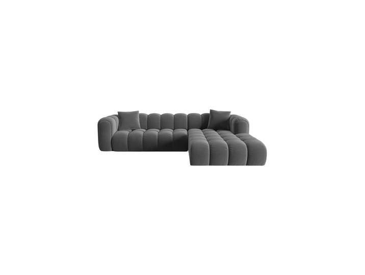 4-Sitzer Design Ecksofa „Elise“ Samt warmes Grau CXL by Christian Lacroix