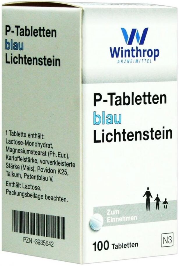 P Tabletten blau 8 mm Teilk.