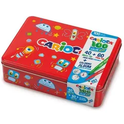 Carioca, Malstifte, 100 Colour Marker Kit Fine/Extra bold Multicolour 100 piece(s) (100x)