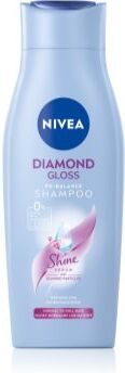 Nivea Diamond Gloss champô de cuidado para cabelo baço e sem brilho 400 ml. Diamond Gloss
