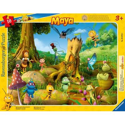 Kinderpuzzle 10 Teile - Die Biene Maja - Abenteuer auf der Klatschmohnwiese