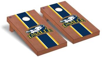 Skip's Garage La Salle Explorers Rosewood Cornhole Board Set
