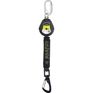 Kratos Höhensicherungsgerät Olympe-S, 1,75 m, bis 140 kg, Falldämpfer, Gurtband aus Polyester