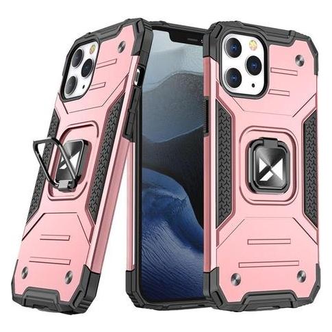 Wozinsky Ring Armor Case Kickstand Tough Rugged Cover for iPhone 13 Pro rose (Apple iPhone 13 Pro) (Wozinsky Ring Armor iPhone 13 PRO rose Gold)