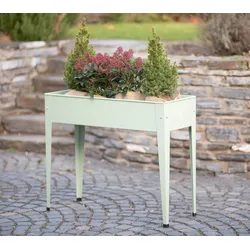 Herstera Garden Stahl Hochbeet | Kaktusgrün | 100x40x84 cm - Kaktusgrün