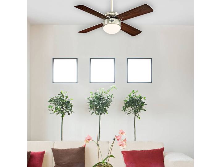 Westinghouse Colosseum Ventilator m. Licht Colosseum, dimmbar, Holz dunkel, für Wohn- / Esszimmer, Holz, Modern