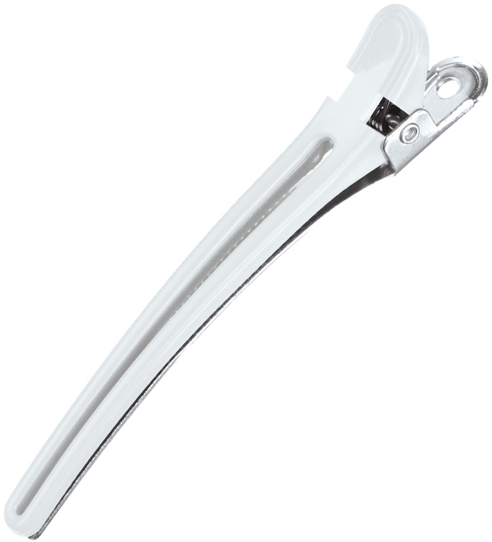 Comair Haarclips Plastik/Aluminium 10 Stück Weiß 3150048