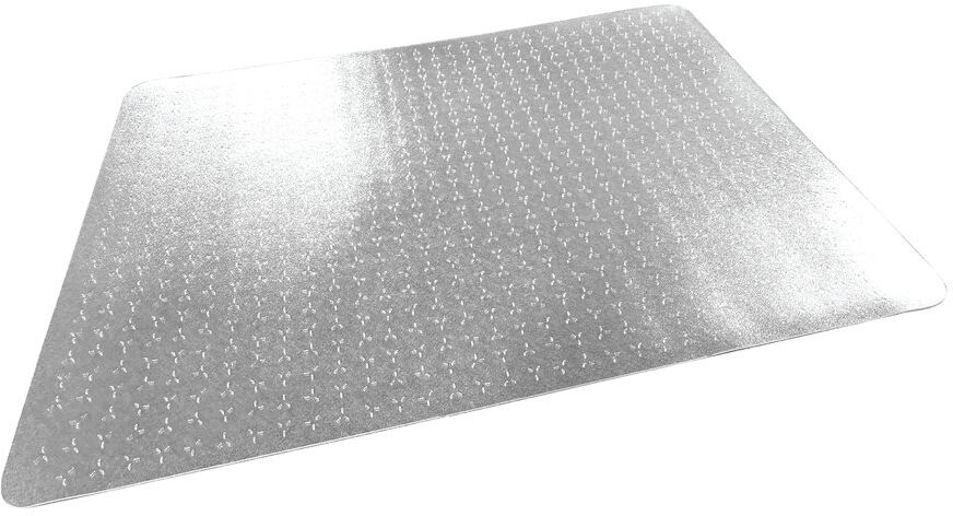 Floortex PVC Rectangular Chair Mat for Low Pile Carpets up to 6mm - Cleartex TrYlok 90cm W x 120cm D