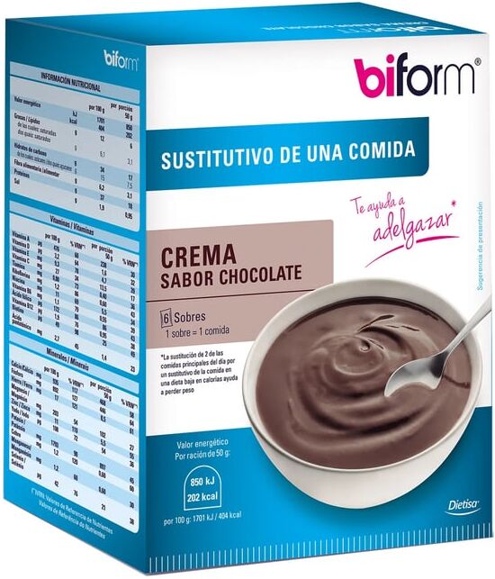 Biform LEITE DE CREME CHOCOLATE 6 Saquetas de 50g Chocolate