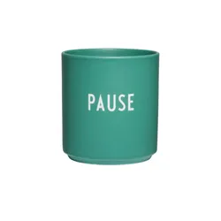 DESIGN LETTERS Becher   , blau , Porzellan , Maße (cm): H: 8,5  Ø: 8
