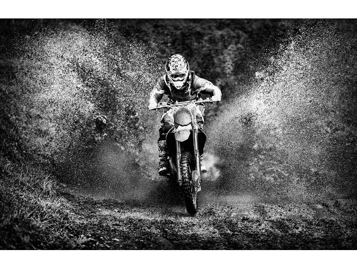 Fototapete PAPERMOON Photo-Art PAUL GOMEZ, MOTORCROSS , bunt, B:3m L:2,23m, Vlies, Tapeten, Fototapete