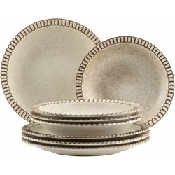 Mäser Teller Set, Steinzeug Ida