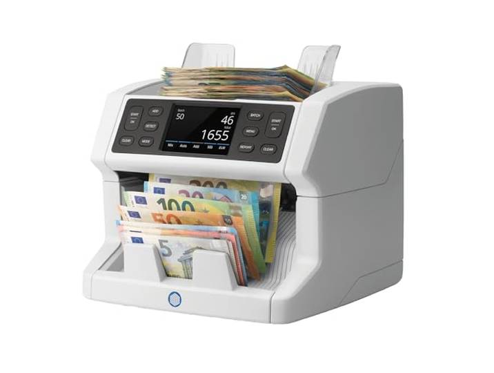 Safescan 2865-S Geldtelmachine die snel de waarde van ongesorteerde biljetten telt - Biljettelmachine met 7-voudige valsgelddetectie - Biljetteller met meertalige interface