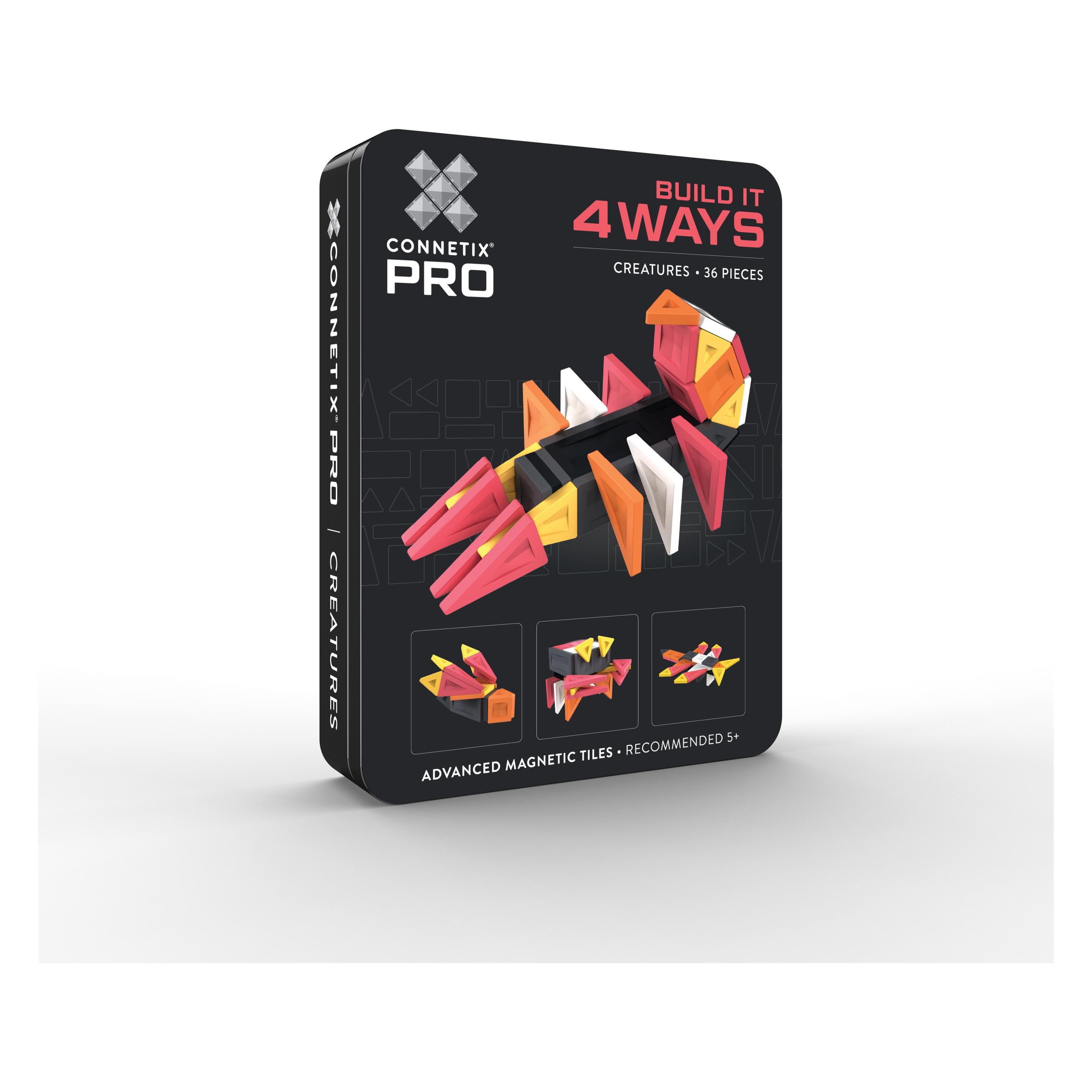 Connetix PRO Build It 4 Ways Creatures Pack 36 pc, Magnetbausteine (24.T-00036-CR)