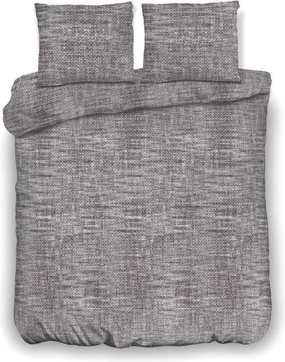 Inspirations Dekbedovertrek Washed Fiber Donkergrijs 140 x 200 cm
