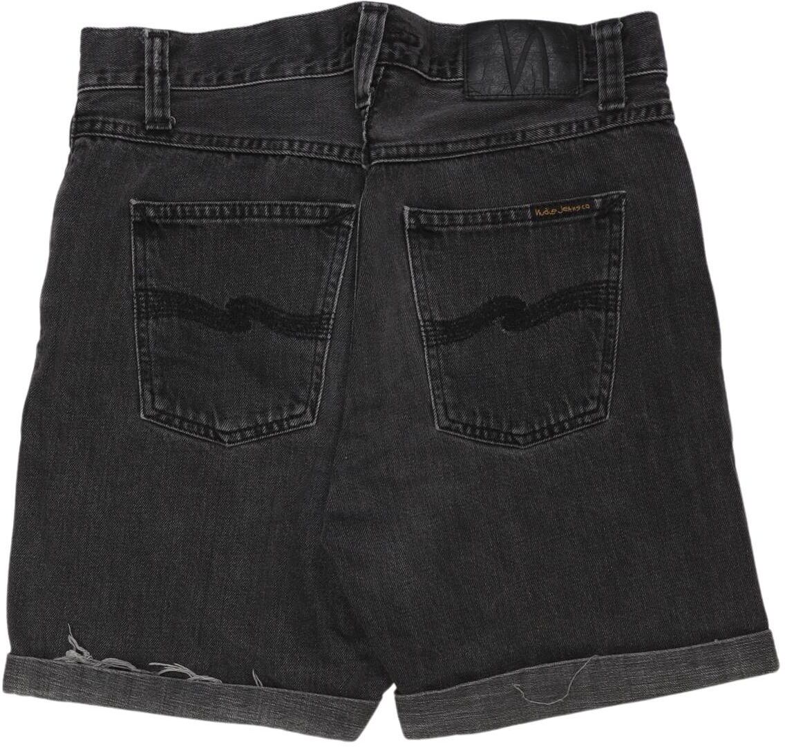 Nudie Jeans Herren Shorts, Grau, Gr. W28, Baumwolle - Second Hand