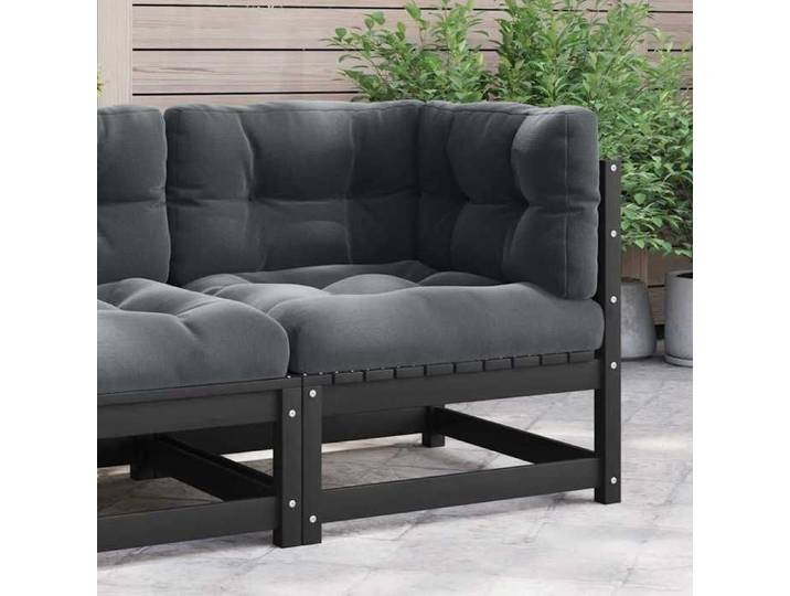 Canapé d'angle de Jardin avec Coussins Canapé d'angle de Patio Meuble de Terrasse Canapé de Jardin Extérieur 805719