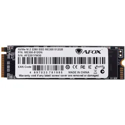 AFOX SSD M.2 PCI-EX4 512GB INTEL TLC 1 7 GB/S NVME (512 GB, M.2 2280), SSD