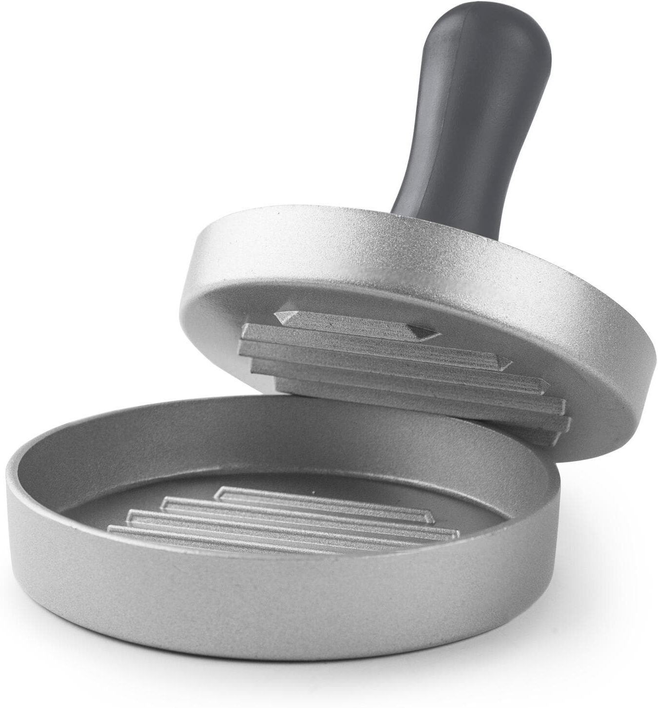 Burgerpresse "Ibili Rund", silber (silberfarben), Küchenpressen, Burgerpresse silberfarben Einheitsgröße