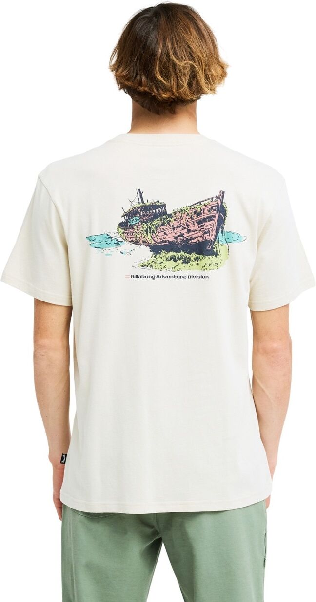 T-Shirt BILLABONG "Abandon", Herren, Gr. M, beige (oatmeal), Obermaterial: 100% Baumwolle., Shirts T-Shirt oatmeal M